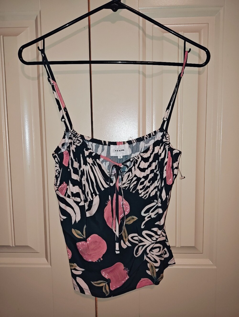 R.G. Kane Fruit & Floral Print Camisole Tank Top Women’s Small NWOT